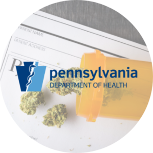Register with the PA department of Health to recieve your medical marijuana card